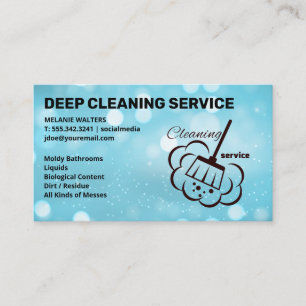 Cleaning Services   Maid Cleaning   Sparkle Business Card