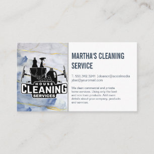 Cleaning Services Maid Cleaning Tools Business Card
