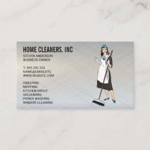 Cleaning Services   Maid Service   House Keeper Business Card