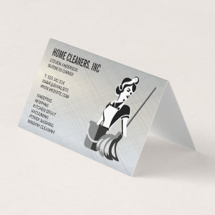 Cleaning Services   Maid Service   Janitor Business Card