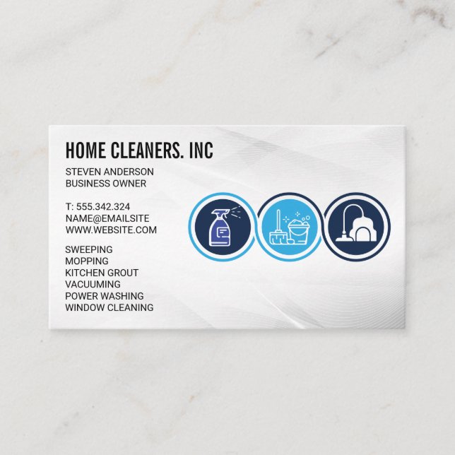 Cleaning Services | Maid Service | Sanitising Business Card (Front)