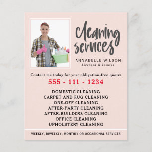 Cleaning Services Modern Photo Flyer