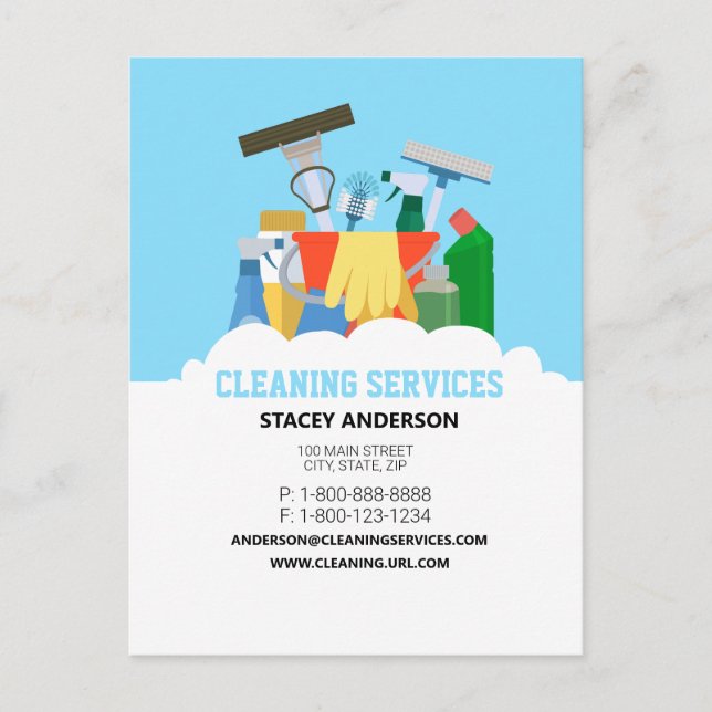 Cleaning Services   Postcard (Front)