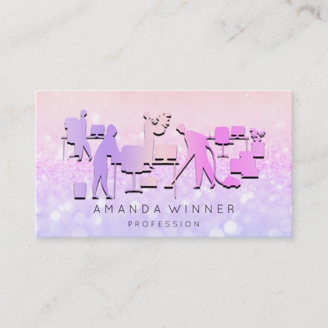 CLEANING SERVICES REMOVALS & STORAGE HOUSEKEEPING APPOINTMENT CARD (Front)