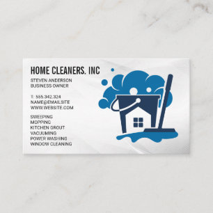 Cleaning Services   Sanitizing Tools Business Card