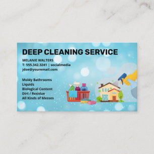 Cleaning Services   Spraying   Maid Cleaner Business Card