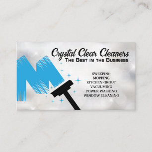 Cleaning Services Squeegee Business Card