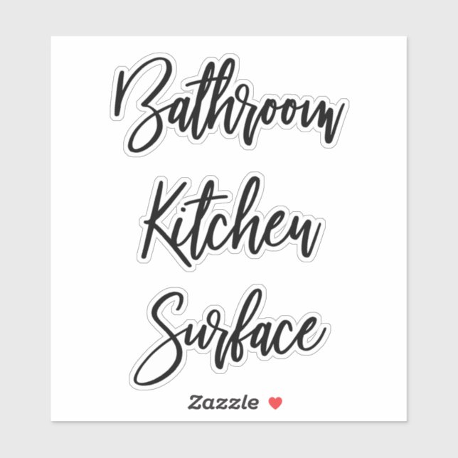 Cleaning Spray Bottle Labels (Sheet)