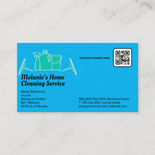 Cleaning Spray Bucket Mop Business Card