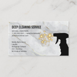 Cleaning Spray   Sparkles Business Card