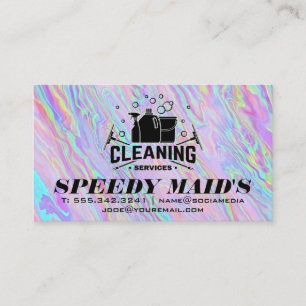 Cleaning Supplies and Tools   Maid Business Card