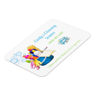 Cleaning Supplies Design House Cleaning Service Magnet