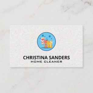 Cleaning Supplies Equipments   Cleaning Services Business Card