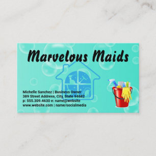 Cleaning Supplies   Home Care Services   Suds Business Card