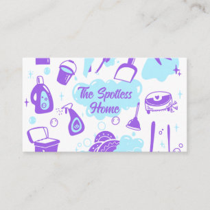 Cleaning Supplies Illustrations Business Card