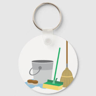 Cleaning Supplies Key Ring