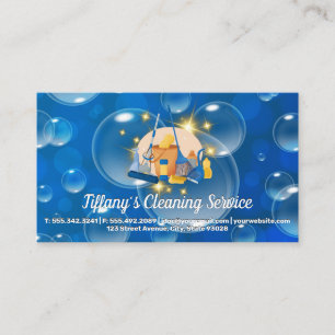 Cleaning Tools   Soap Bubbles Business Card