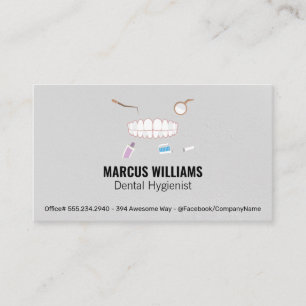 Cleaning Tools   Teeth Business Card
