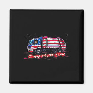 Cleaning Up 4 Year Of Crap Funny Trump Garbyge Ame Magnet