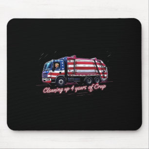 Cleaning Up 4 Years Of Crap Vote Trump 2024 Electi Mouse Mat