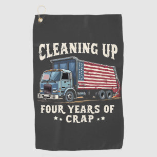 Cleaning up Your 4 years Trump Garbage Inaguration Golf Towel