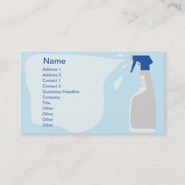 Cleanser - Business Business Card (Front)