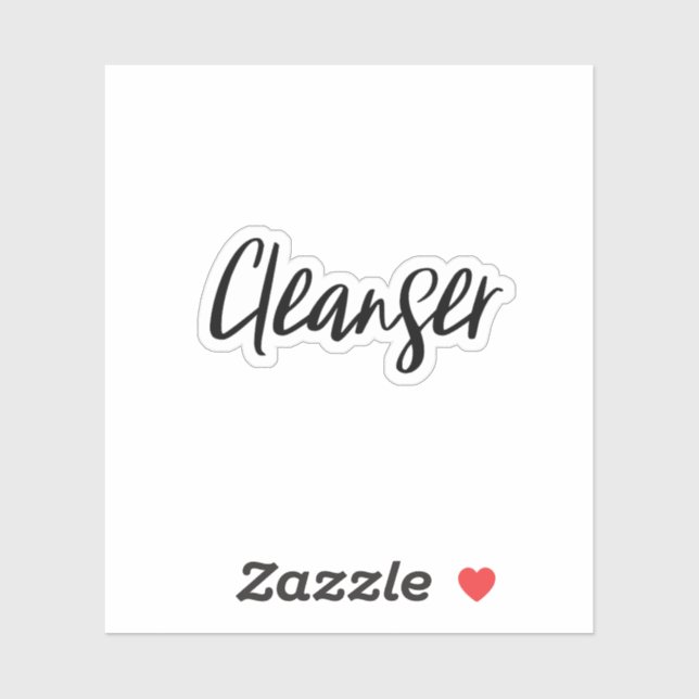 Cleanser Storage Sticker (Sheet)