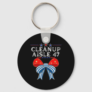 Cleanup Aisle 47 Anti-trump Political Satire Patri Key Ring