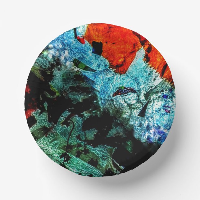 Clear abstract paper plate,Ordinary abstract party Plate (Front)