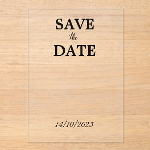 Clear Acrylic Invitations