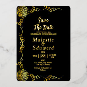 Clear Acrylic Wedding Luxury Save the Date