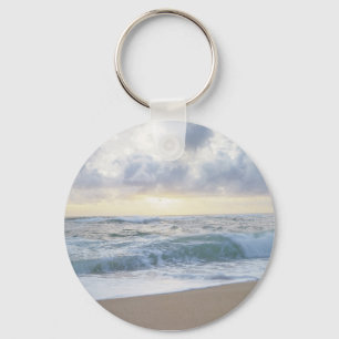 Clear Beach Day Key Ring