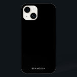 Clear Black iPhone Case With Name<br><div class="desc">Clear black iPhone case with changeable text,  where you can add your name or any other text</div>