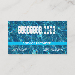 Clear Blue Pool Business Card