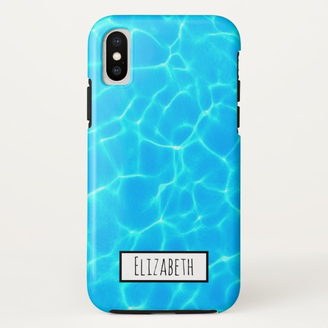 Clear Blue Pool Water Photo Case-Mate iPhone Case (Back)