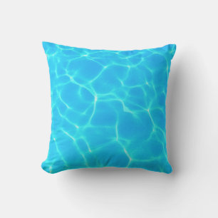 Clear Blue Pool Water Photo Cushion