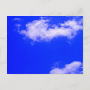 Clear Blue Sky and White Clouds Postcard