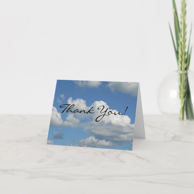 Clear Blue Sky Thank You Card (Front)