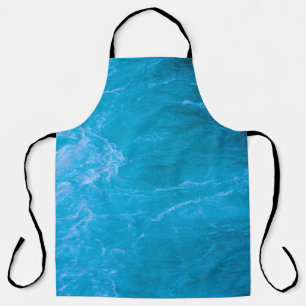 Clear blue water apron