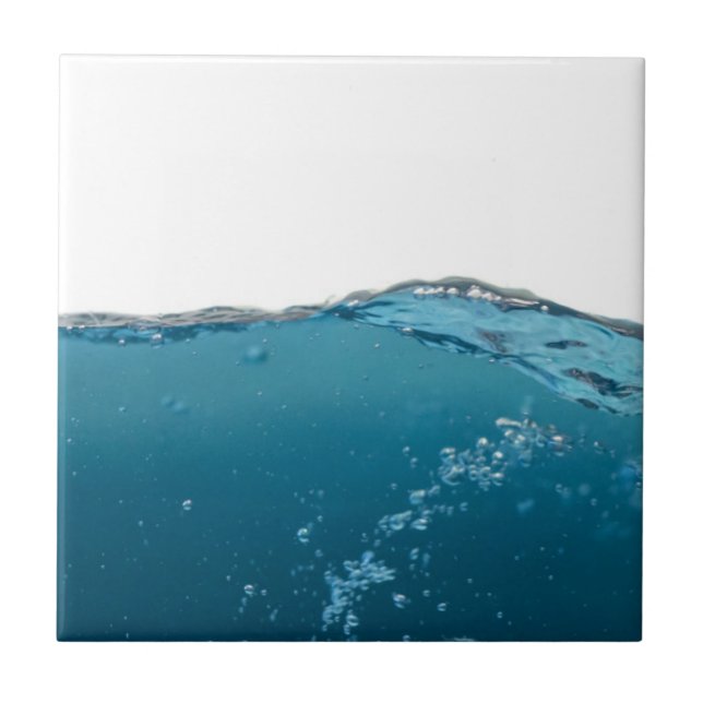 Clear Blue Wave Tile (Front)