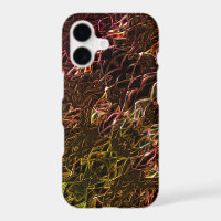 Clear brown neon mirroring style with flashy lines