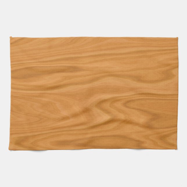 Clear brown wood background tea towel (Horizontal)