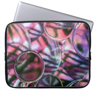 Clear bubble water digital wallpaper laptop sleeve