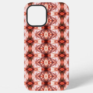 Clear burgundy to salmon of gradient shapes iPhone 12 pro max case
