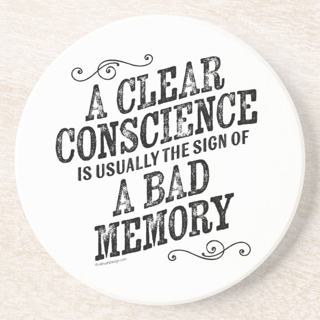 Clear Conscience Coaster (Front)