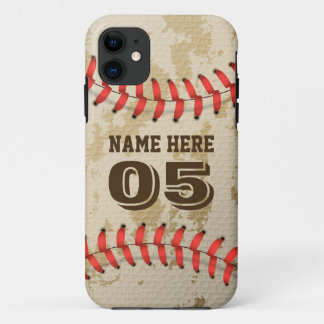 Clear Cool Vintage Baseball iPhone 11 Case
