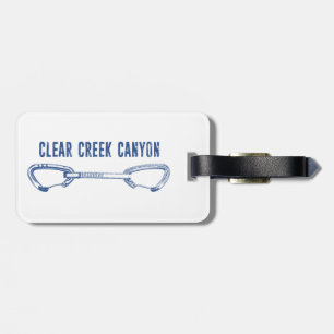 Clear Creek Canyon Colorado Climbing Quickdraw Luggage Tag