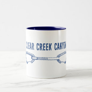 Clear Creek Canyon Colorado Climbing Quickdraw Two-Tone Coffee Mug
