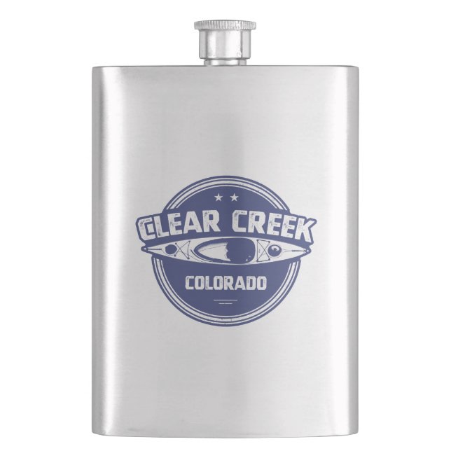 Clear Creek, Colorado Hip Flask (Front)