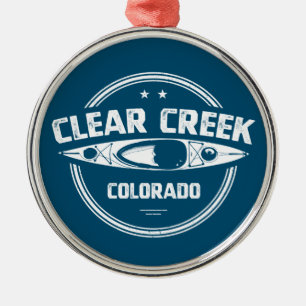 Clear Creek, Colorado Metal Tree Decoration